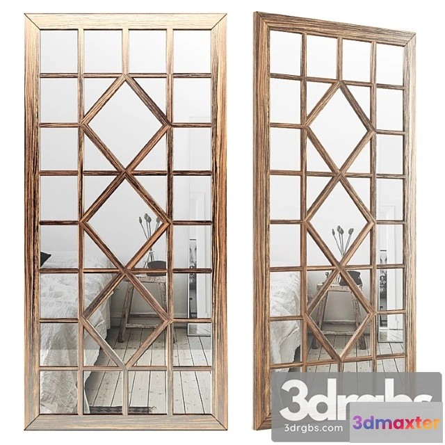 927896 - Rectangular ivory accent wall mirror lrkm2415