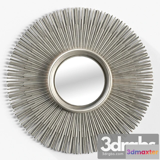 927906 - RH 17TH C Round Sunburst Mirror