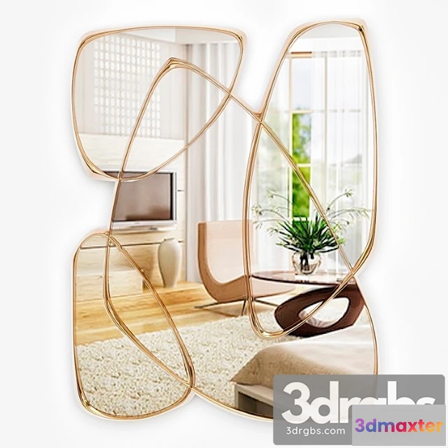 928006 - Zeta mirror in mayan bronze