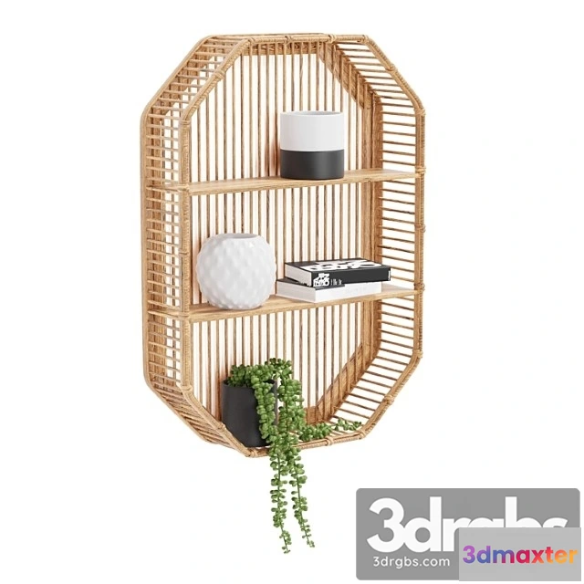 1021244 - Bamboo shelf unit