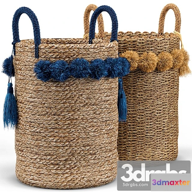 1021260 - Big sur basket, tassel basket