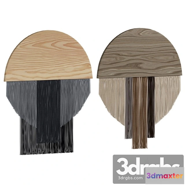 1021268 - Boho fiber art-macrame wall decor set 04