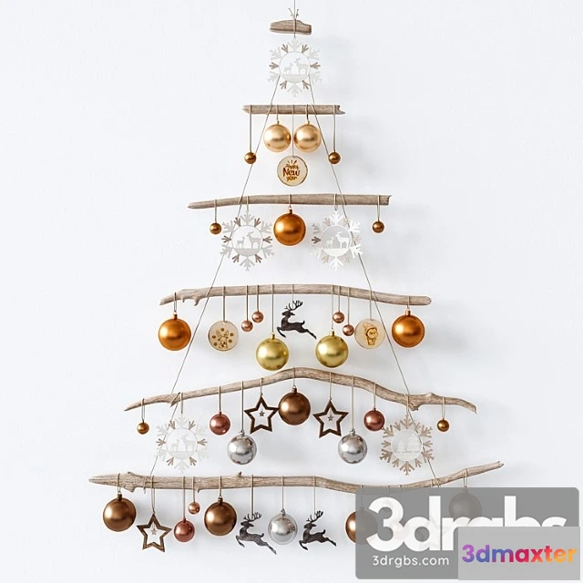 1021352 - Christmas tree on the wall