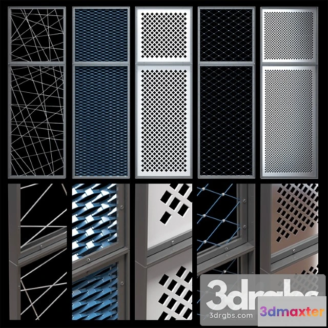 1021408 - Decorative metal lattices - rhombus