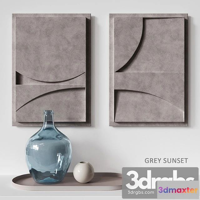 1022012 - Relief gray sunset