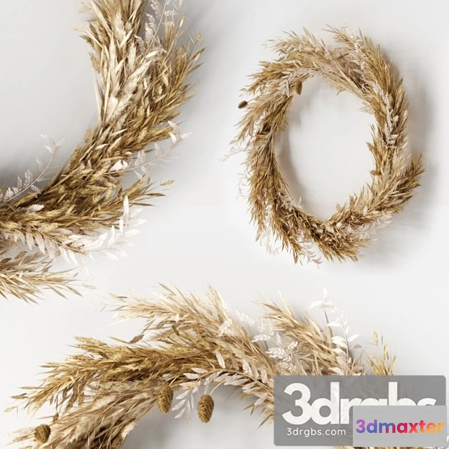 1022168 - Wall hanging pampas ring-01
