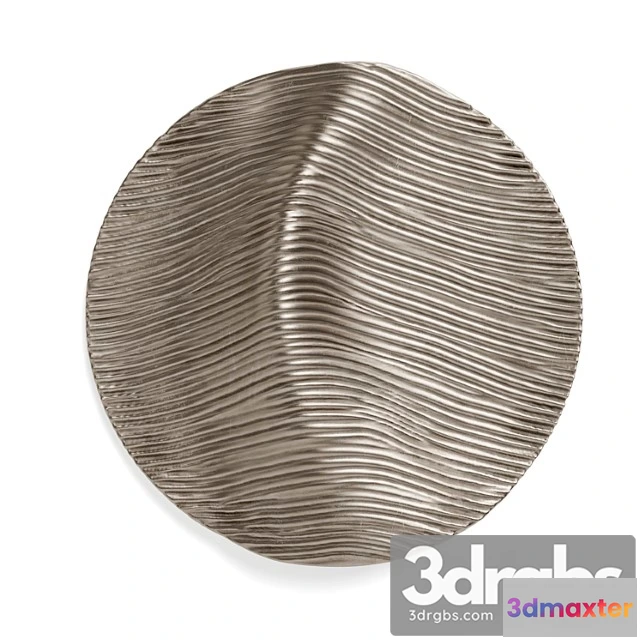 1022278 - Waves variation round wall panel