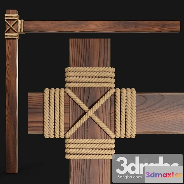 1022308 - Wooden beams with rope