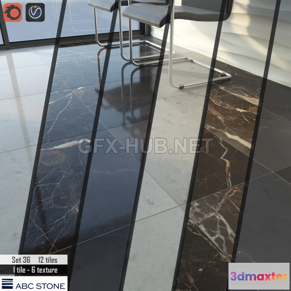 1071430 - ABC stone Set 36 3D model - 204987