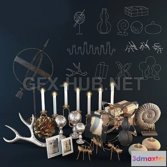 1072884 - Arteriors decorative set 2 - 206441