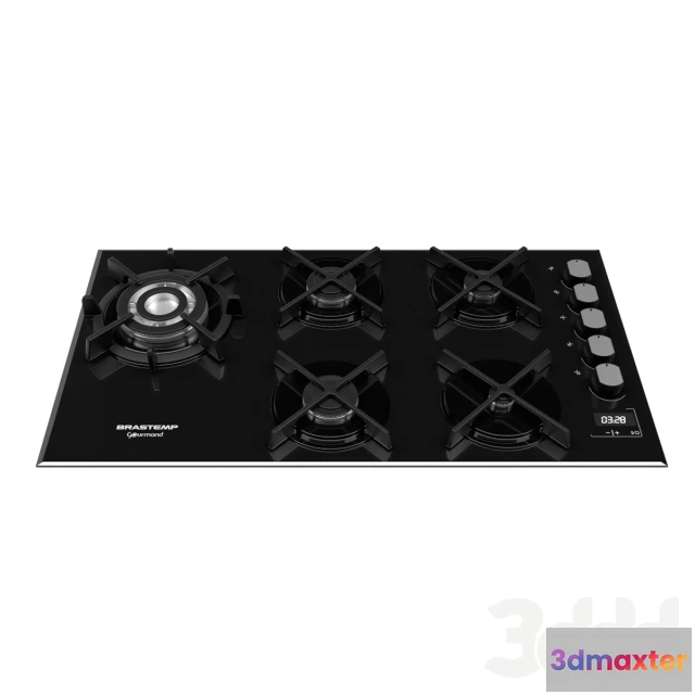 1074746 - Black Gas Cooktop - 208303