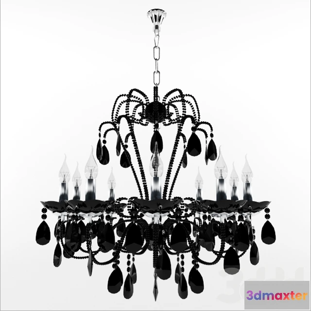 1075598 - C.Rococo Iron  Smoke Crystal Round - 209155