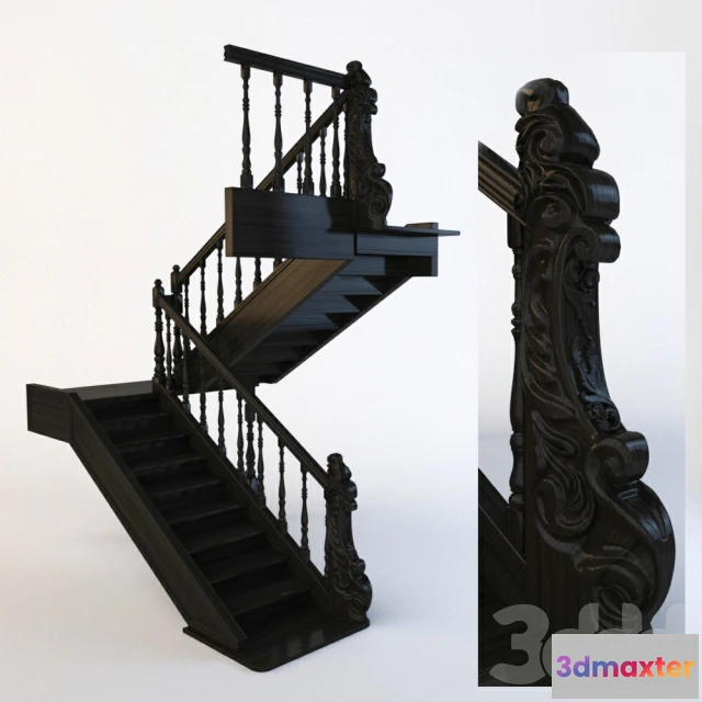 1077216 - Classic Wooden Staircase - 210773
