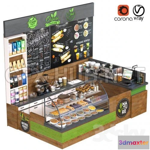 1077416 - CofeShop-35 (VrayCorona) 3D model - 210973