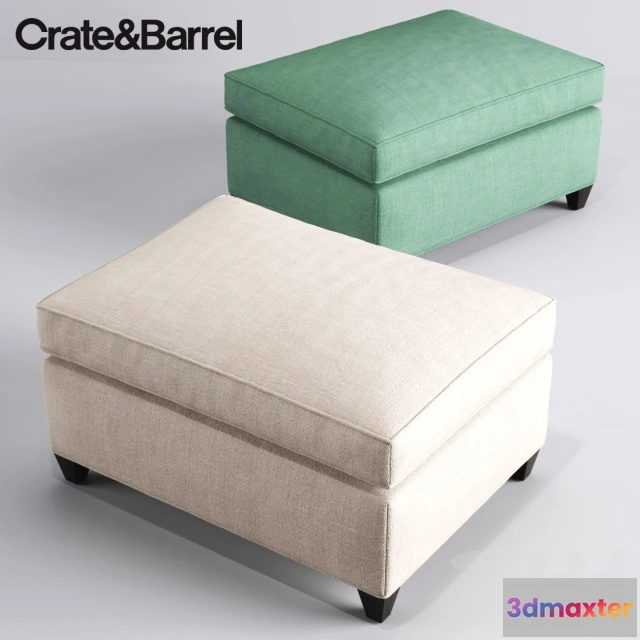 1077920 - Crate And Barrel Dryden Ottoman - 211477