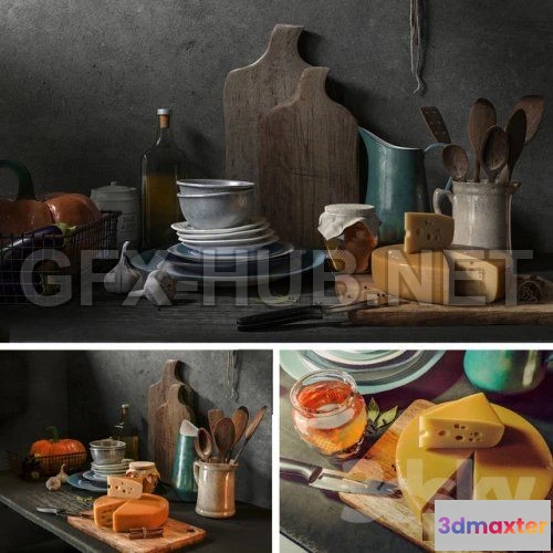 1078472 - Decor set with pumpkin - 212029