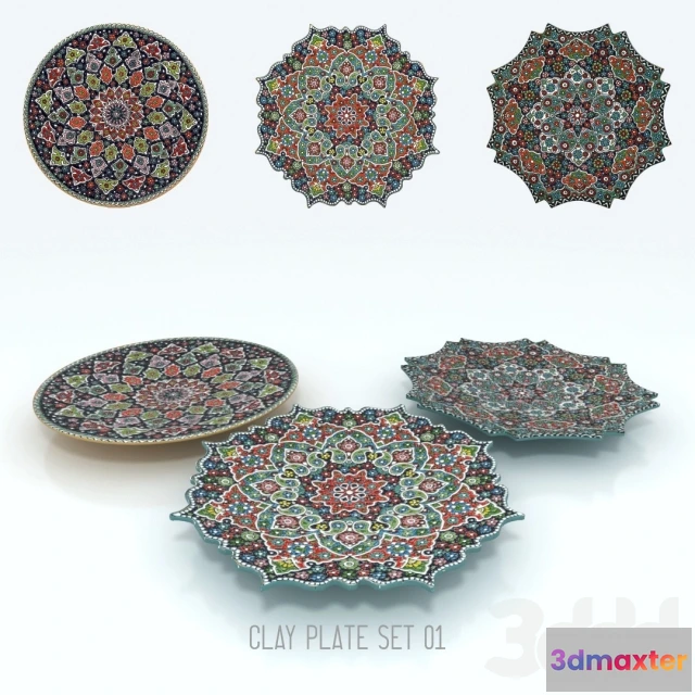 1078496 - Decoration Clay Plates - 212053