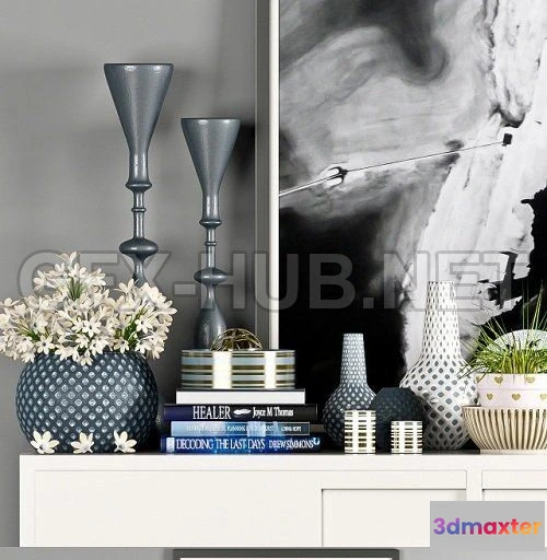 1078598 - Decorative Set - 19 3D Model - 212155