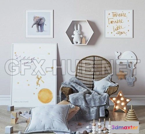 1078628 - Decorative set for baby 3d Model - 212185