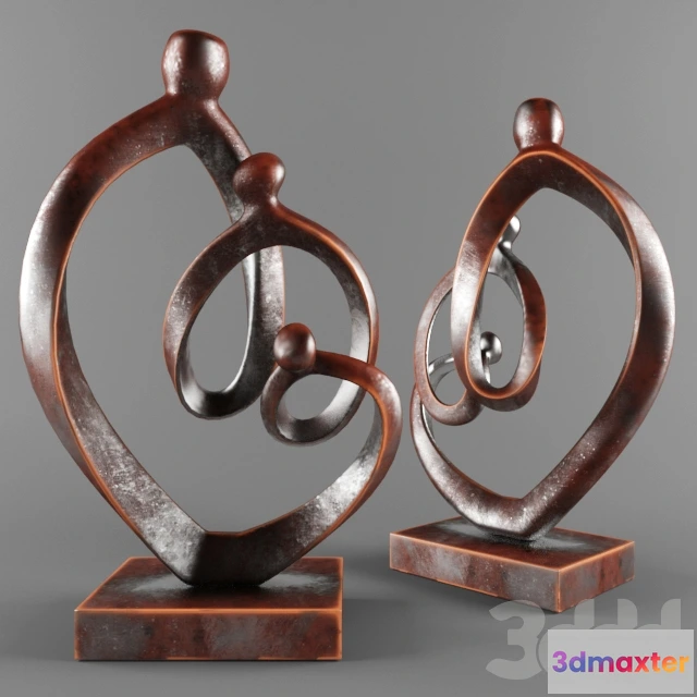 1080476 - Family Metal Statue - 214033