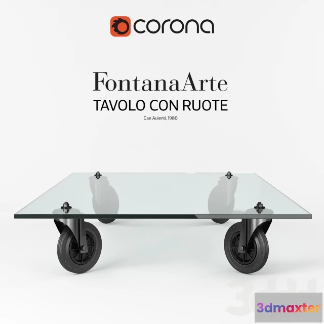 1081222 - FontanaArte - Tavolo con Ruote - 214779