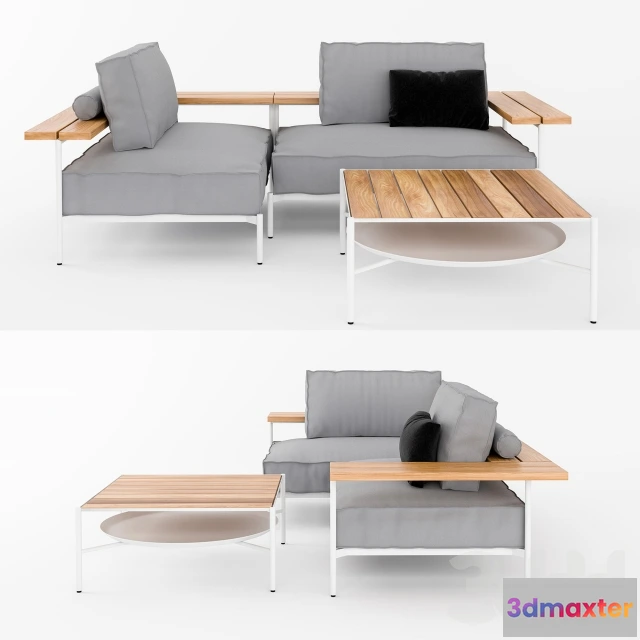 1081962 - Gloster Collection Tray Lounge A - 215519