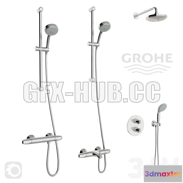 1082346 - Grohe Grohtherm 1000 Thermostat set - 215903