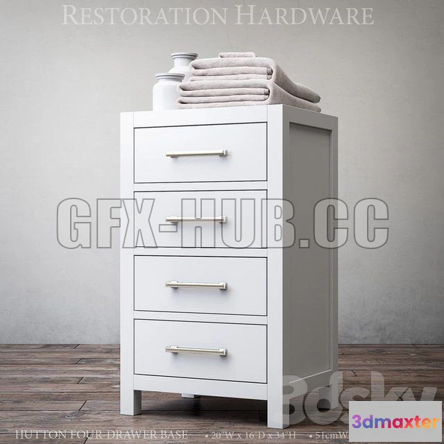 1083084 - HUTTON FOUR-DRAWER BASE - 216641