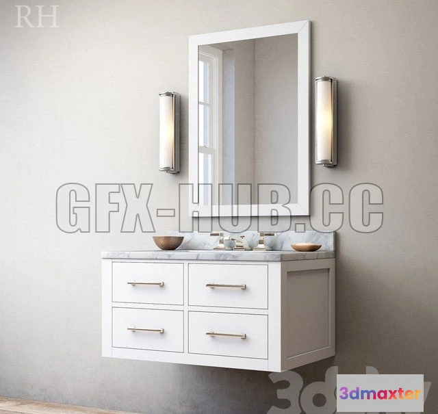 1083094 - HUTTON SINGLE FLOATING VANITY - 216651