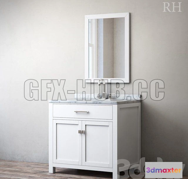 1083098 - Hutton single vanity - 216655