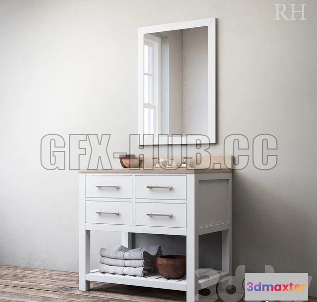 1083100 - Hutton single washstand - 216657