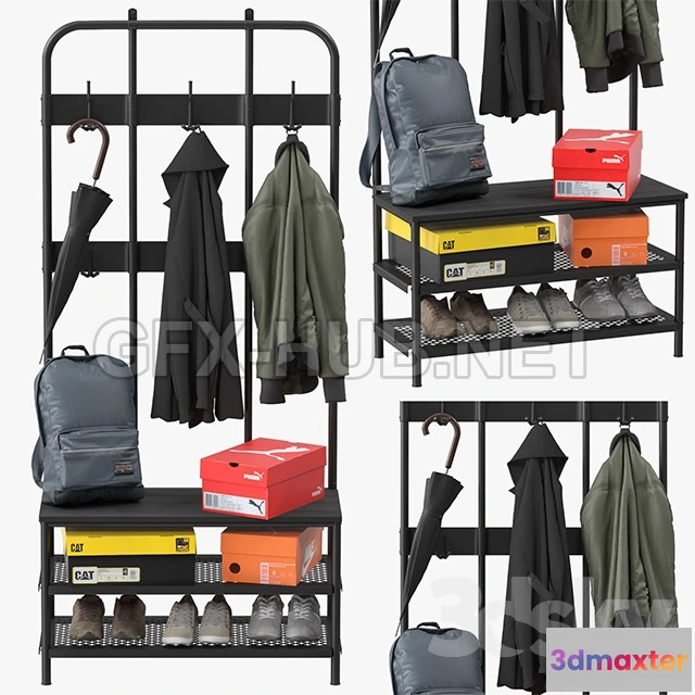 1083336 - Ikea Pinnig Coat Rack - 216893