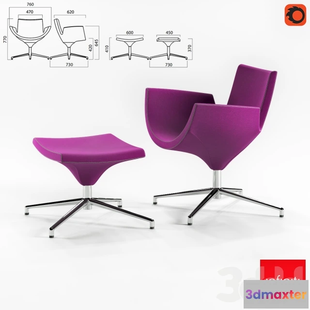 1083622 - Infiniti Beetle low backrest + Beetle pouf - 217179