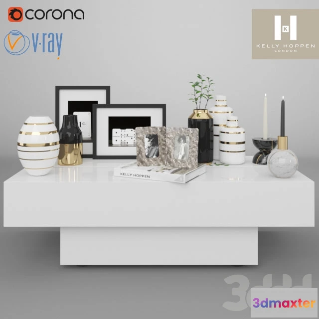 1084166 - Kelly Hoppen Decor Set + Hauri Peca (Corona+Vray) - 217723