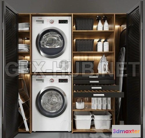 1085082 - Laundry Decor 2 v2 3d model - 218639
