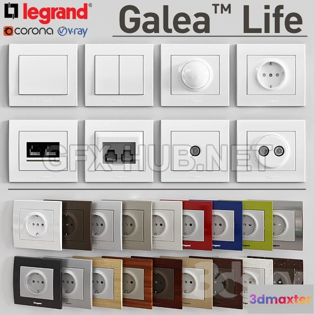 1085226 - LEGRAND Galea Life 3d Model - 218783