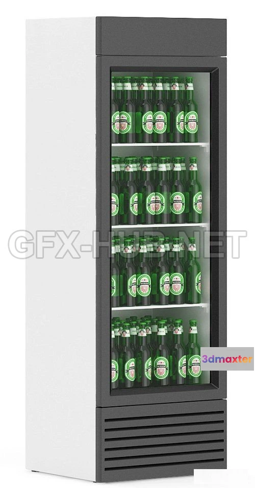 1086158 - Market Refrigerator - Beer 3d Model - 219715