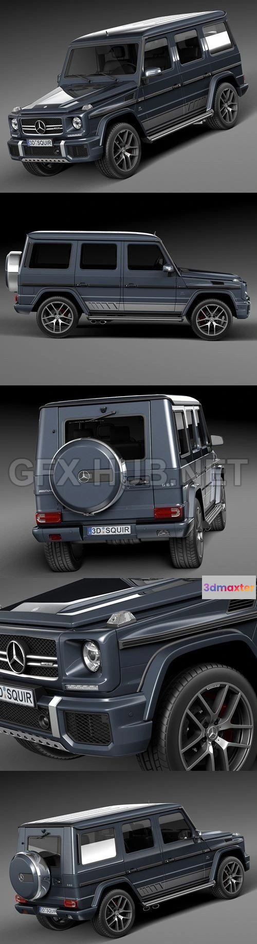1086384 - Mercedes-Benz G63 AMG 2016 3D Model (Full) - 219941