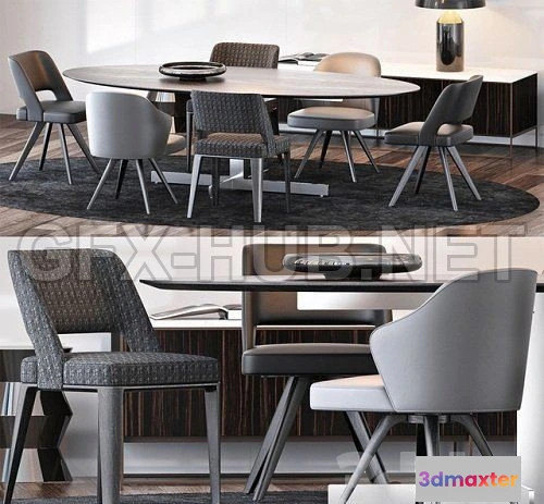 1086748 - MINOTTI SET 16 3D Model - 220305
