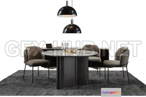 1086756 - Minotti Set Fil Noir 3d model - 220313