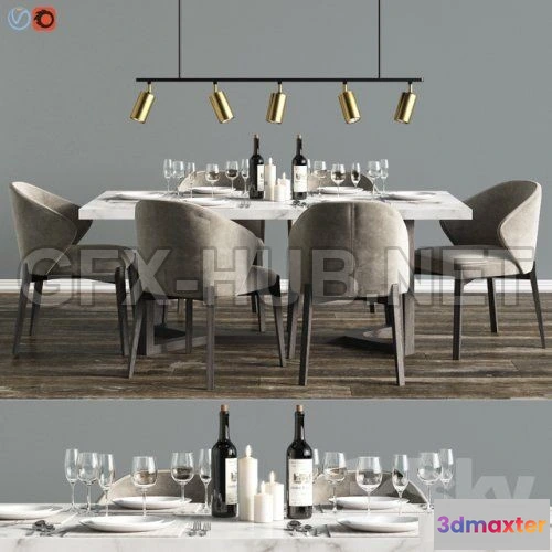 1087014 - Modern Dinning Set (Corona) - 220571