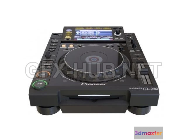 1088962 - Pioneer CDJ-2000 3D model - 222519