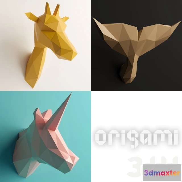 1089380 - Polygonal Origami Trophy - Set 1 - 222937