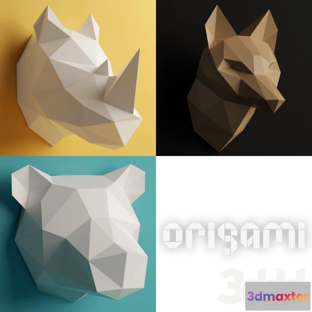 1089382 - Polygonal Origami Trophy - Set 2 - 222939