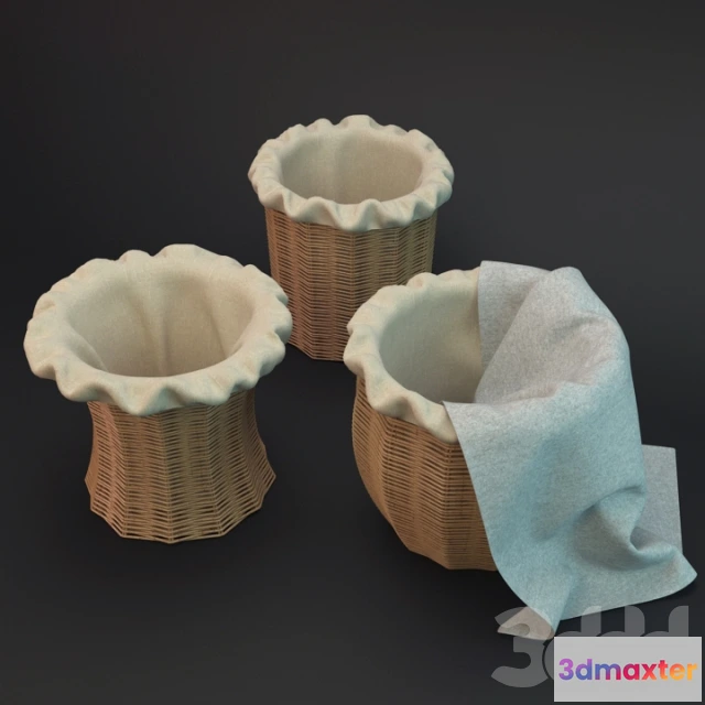 1089948 - Rattan Basket with bag - 223505