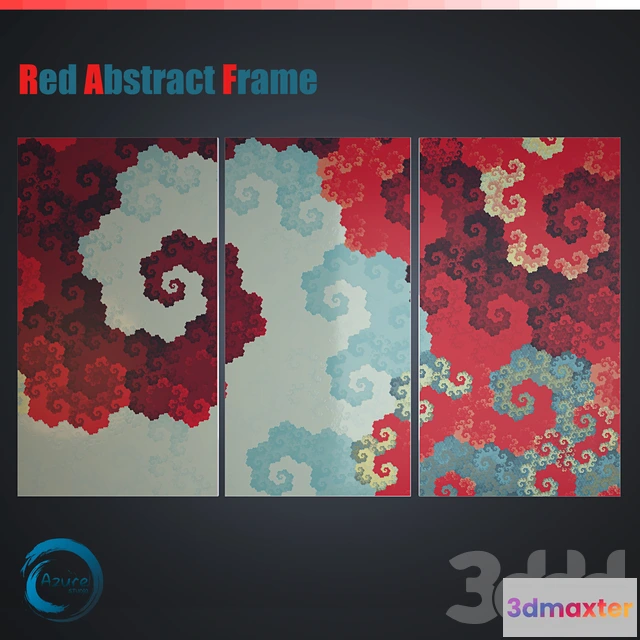1090004 - Red Abstract Frame - 223561
