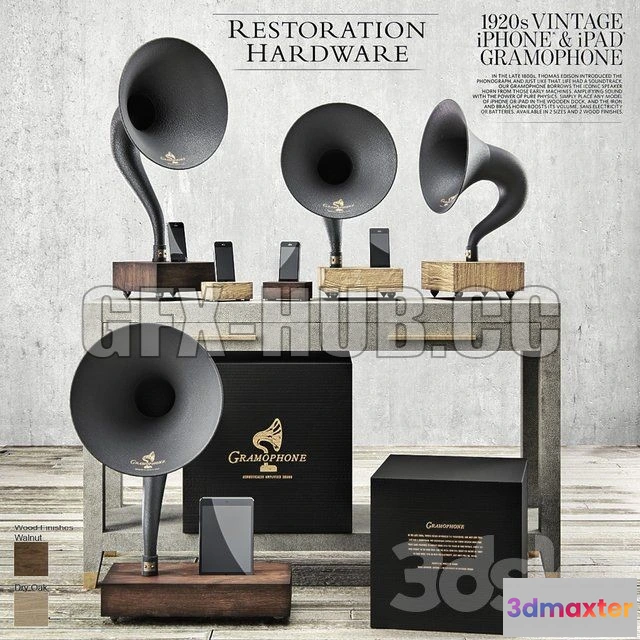 1090138 - Restoration Hardware - Gramophone Set - 223695