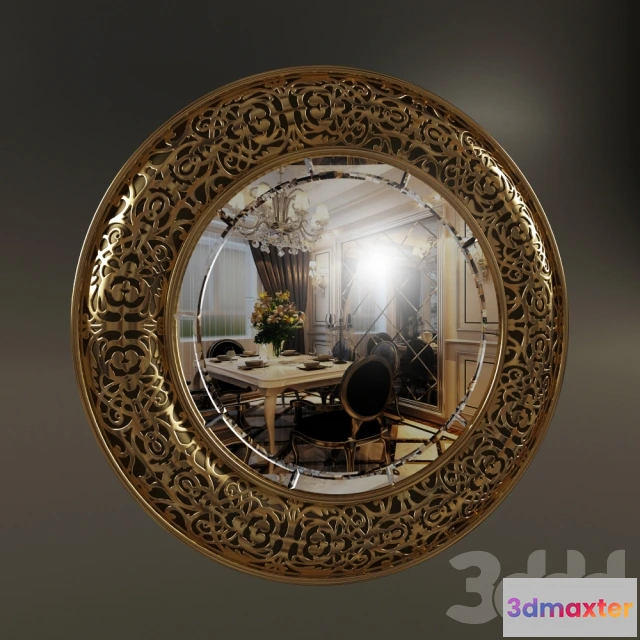 1090672 - ROUND CLASSICAL MIRROR - 224229