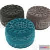 1090684 - Round Pouf Collection 11 3d models - 224241