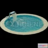 1093016 - Swimming pool with waterfall 3D model - 226573